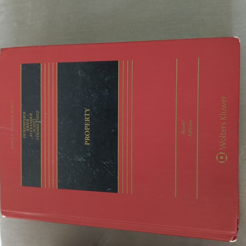 Property - Dukenminier 9th edition {book}